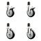 Service Caster 5 Inch 316SS Black Poly Swivel 1-7/8 Inch Expanding Stem Caster Lock Brake, 2PK SS316TTLEX20S514-PPUB-BLK-2-S-2-178 - alternate 5